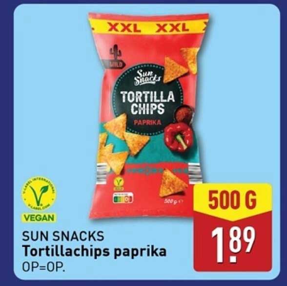 SUN SNACKS Tortillachips paprika