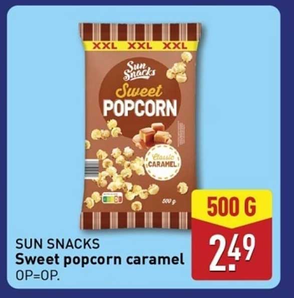 Sweet popcorn caramel