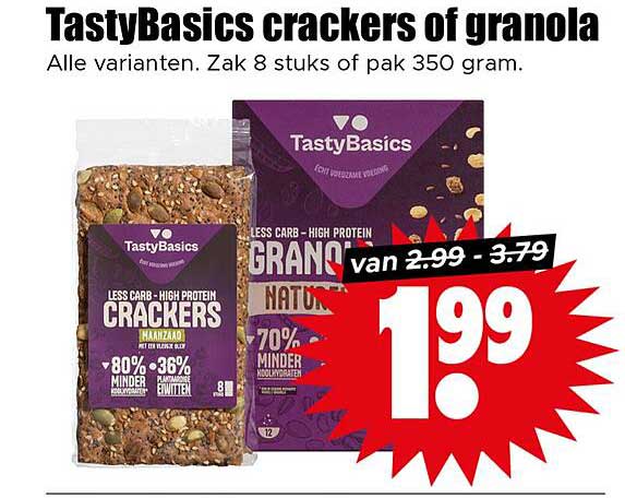 TastyBasics crackers of granola
