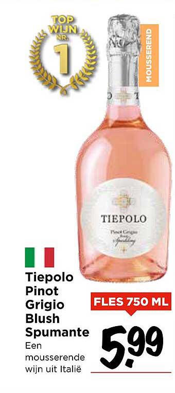 Tiepolo Pinot Grigio Blush Spumante