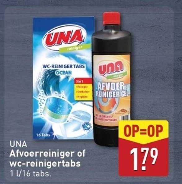 UNA Afvoerreiniger of wc-reinigertabs