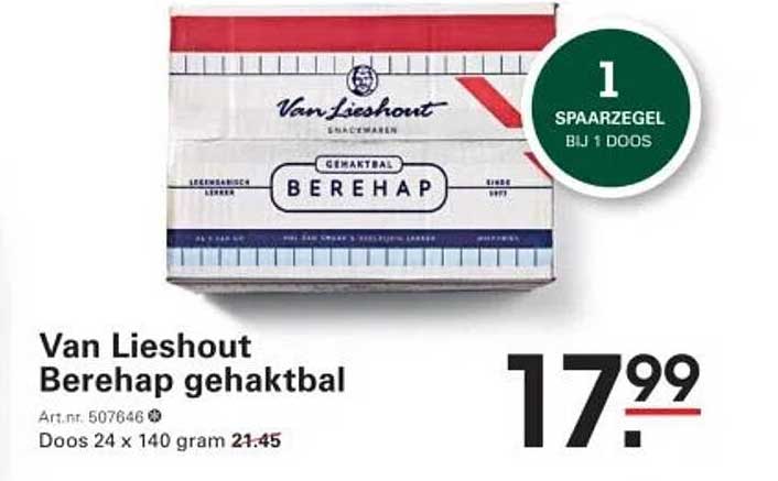 Van Lieshout Berehap gehaktbal