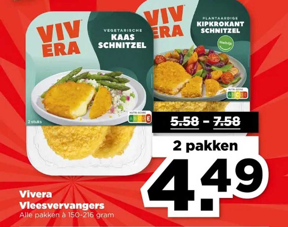 Vivera Vleesvervangers - 2 pakken voor €4,49