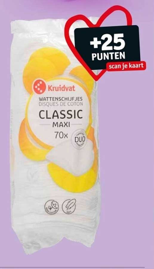 Wattenschijfjes Classic Maxi - 70 stuks