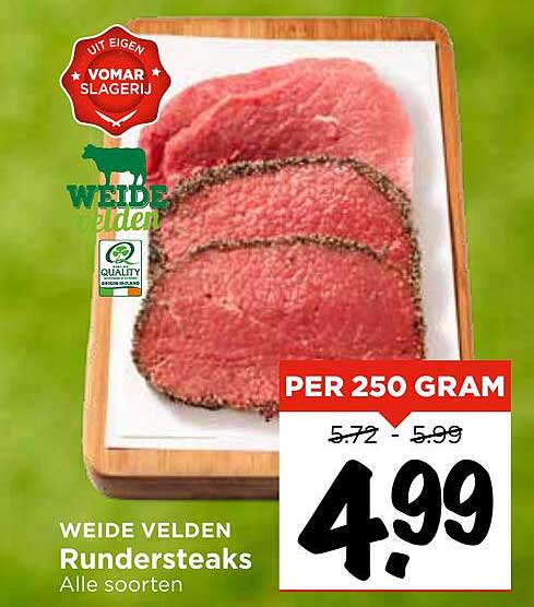 WEIDE VELDEN Rundersteaks Alle soorten