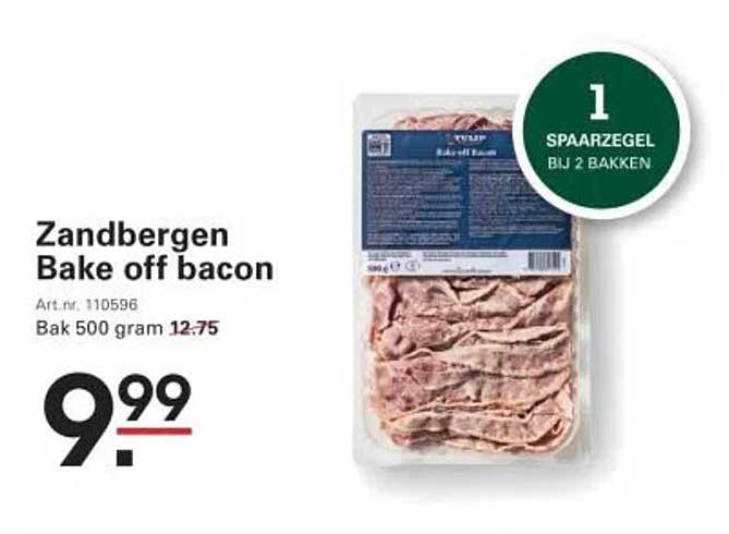 Zandbergen Bake off bacon