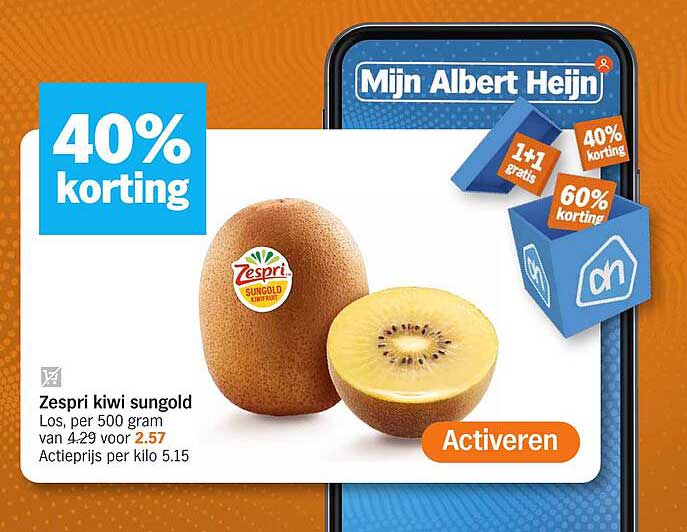 Zespri kiwi sungold