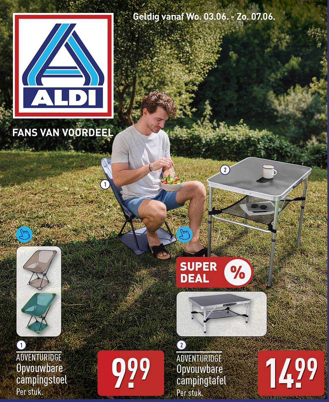 ADVENTURIDGE Opvouwbare campingstoel