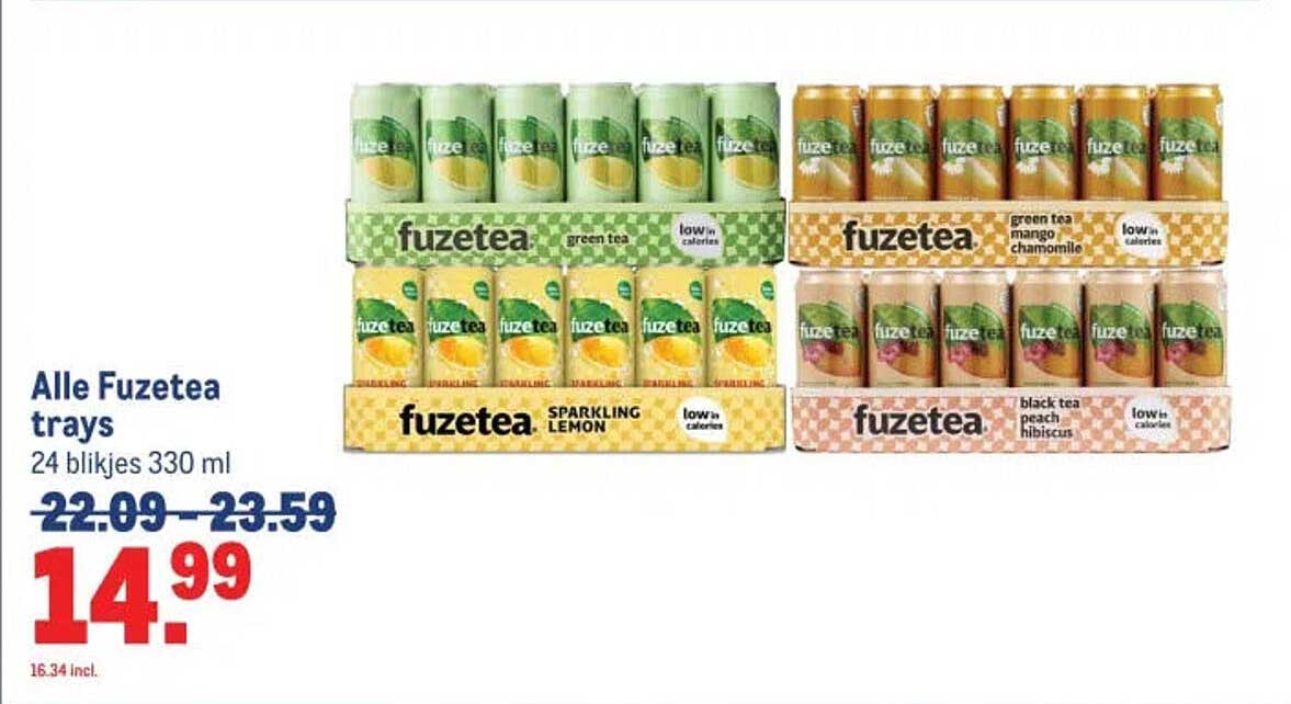 Alle Fuzetea trays 24 blikjes 330 ml