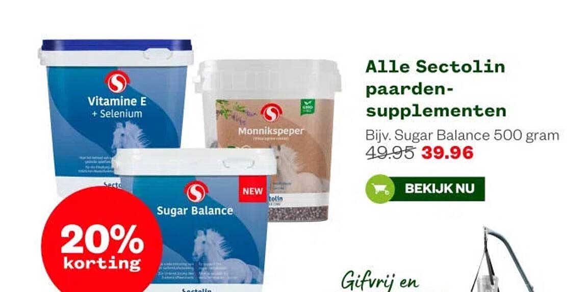 Alle Sectolin paarden-supplementen