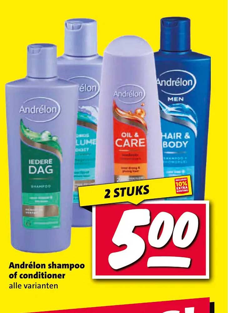 Andrélon shampoo of conditioner alle varianten 2 stuks 5,00