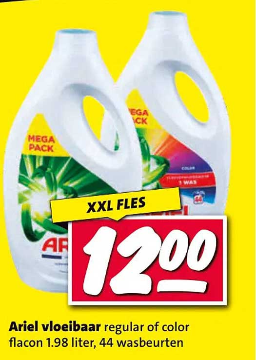 Ariel vloeibaar regular of color XXL FLES