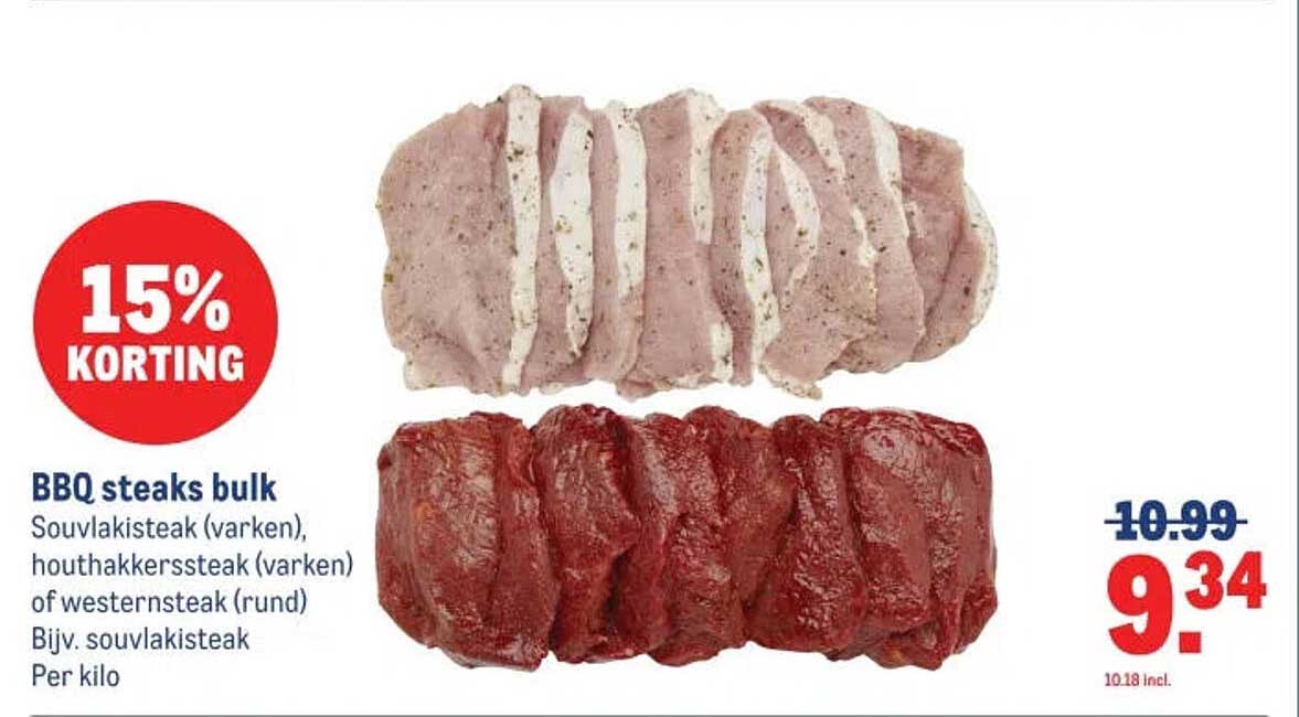 BBQ steaks bulk