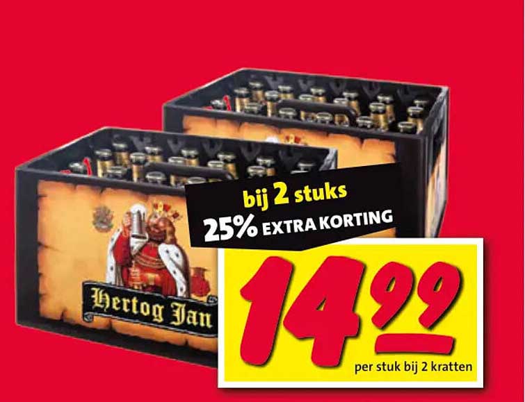 bij 2 stuks 25% EXTRA KORTING