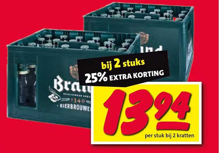 bij 2 stuks 25% EXTRA KORTING