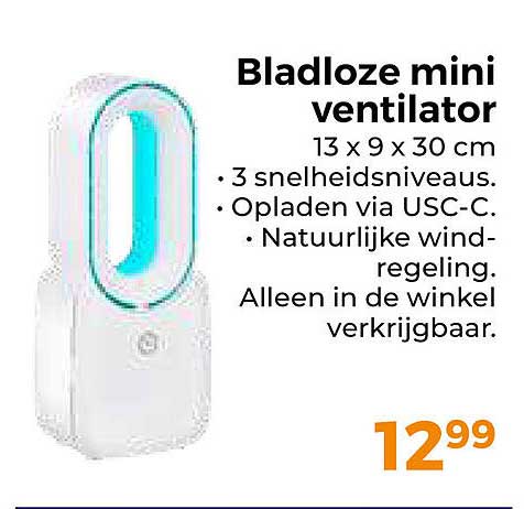Bladloze mini ventilator
