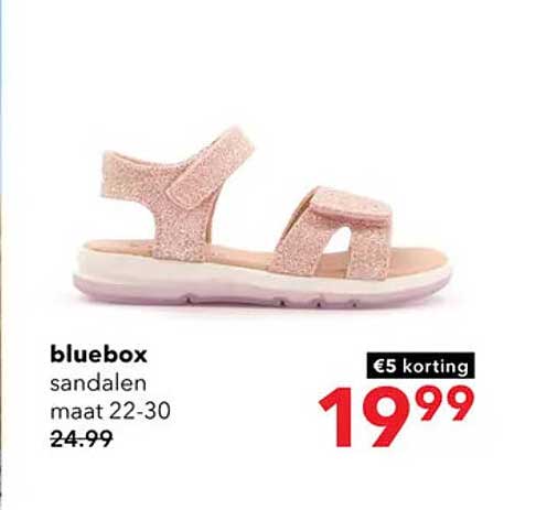 bluebox sandalen maat 22-30 €5 korting
