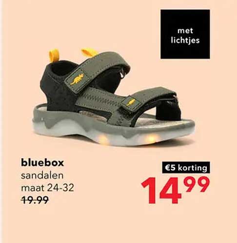 bluebox sandalen maat 24-32 met lichtjes €5 korting