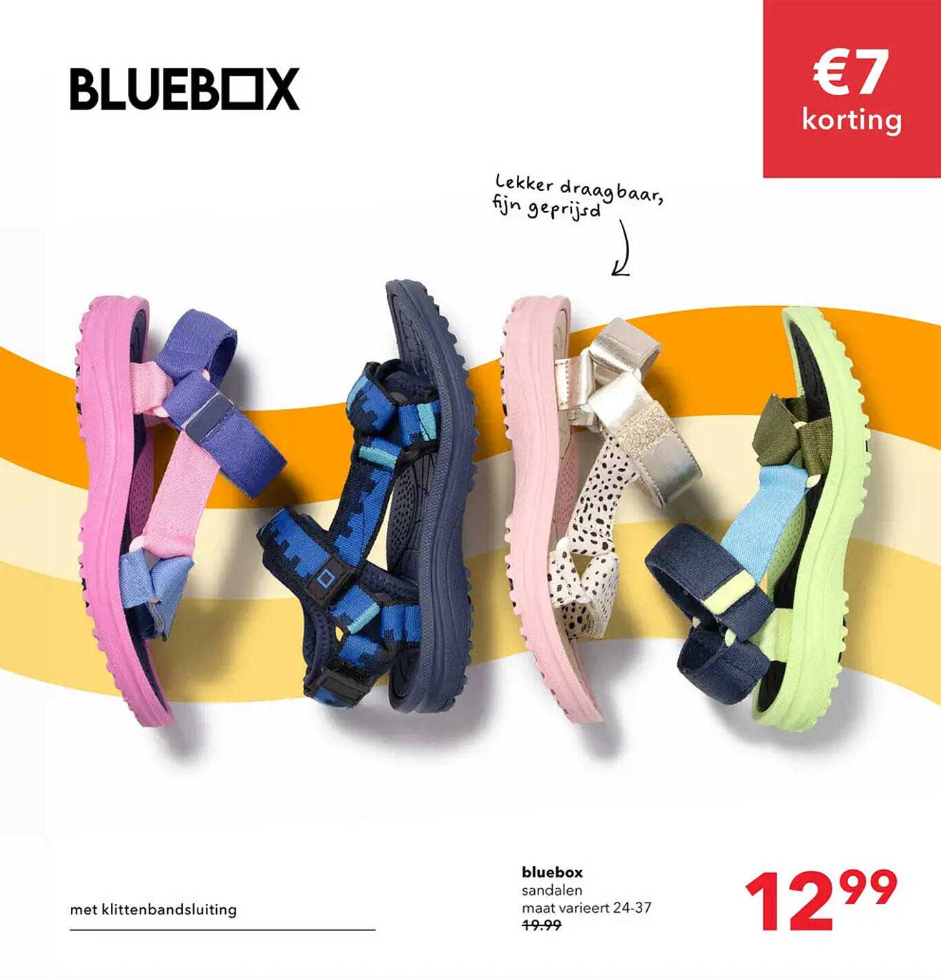bluebox sandalen maat varieert 24-37