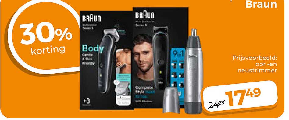 Braun 30% korting