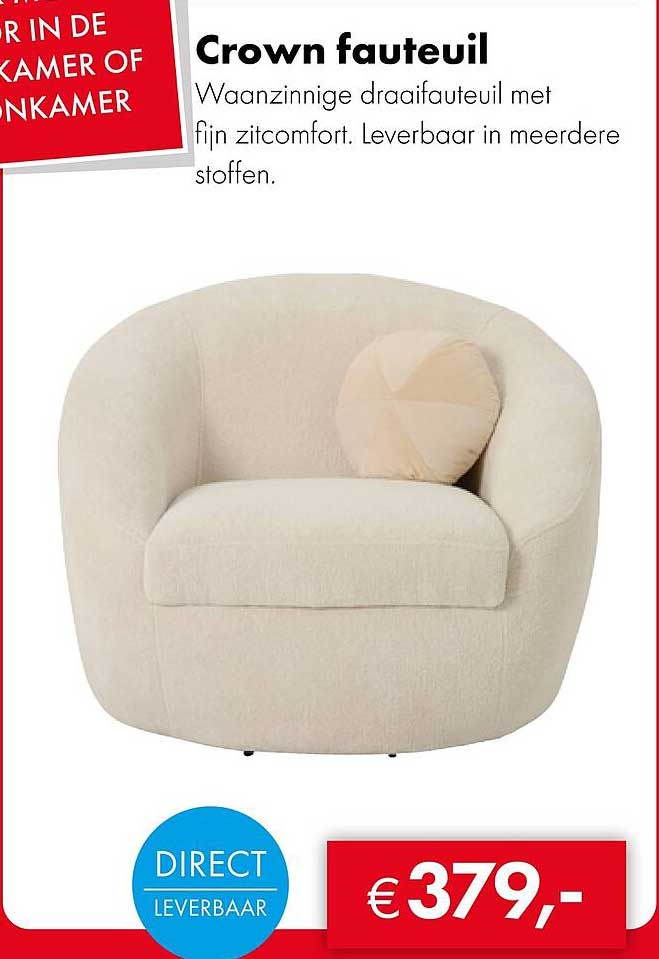 Crown fauteuil