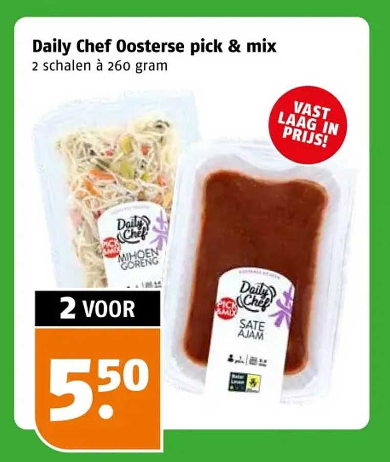 Daily Chef Oosterse pick & mix 2 schalen à 260 gram