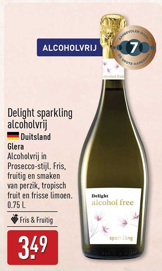 Delight sparkling alcoholvrij