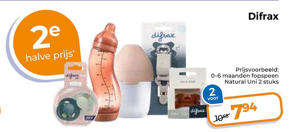 Difrax 2e halve prijs