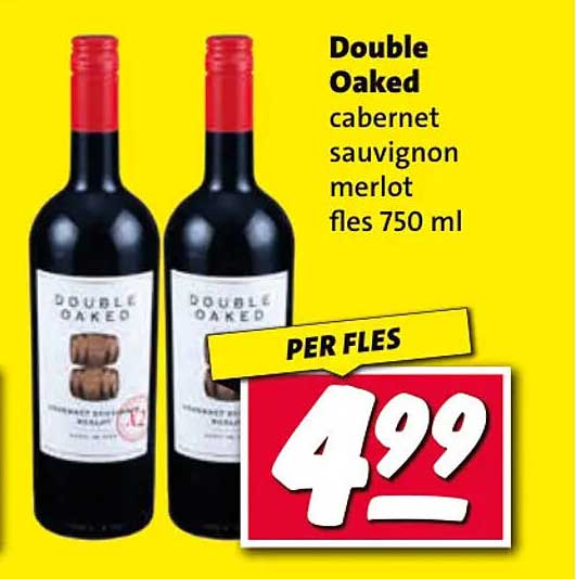 Double Oaked cabernet sauvignon merlot fles 750 ml