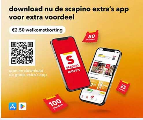 download nu de scapino extra's app voor extra voordeel