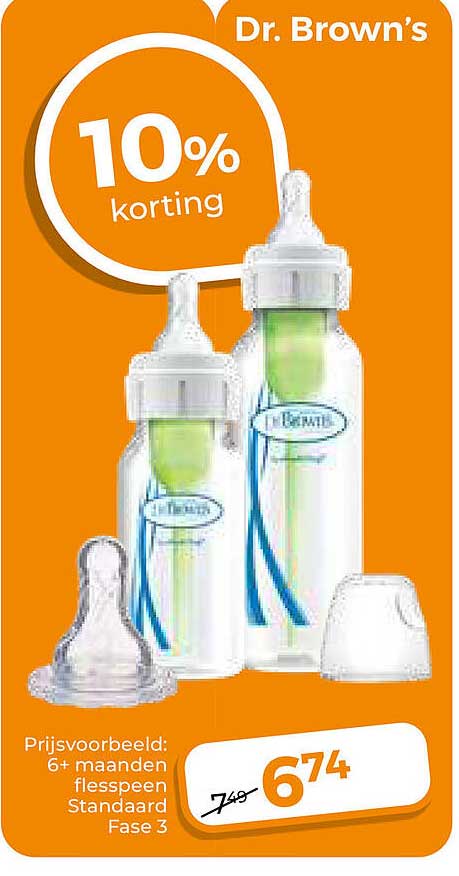 Dr. Brown’s 10% korting