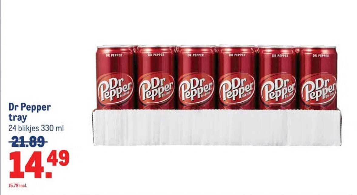 Dr Pepper tray