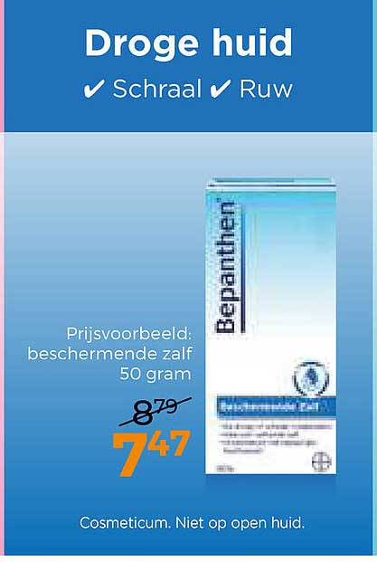 Droge huid ✓ Schraal ✓ Ruw