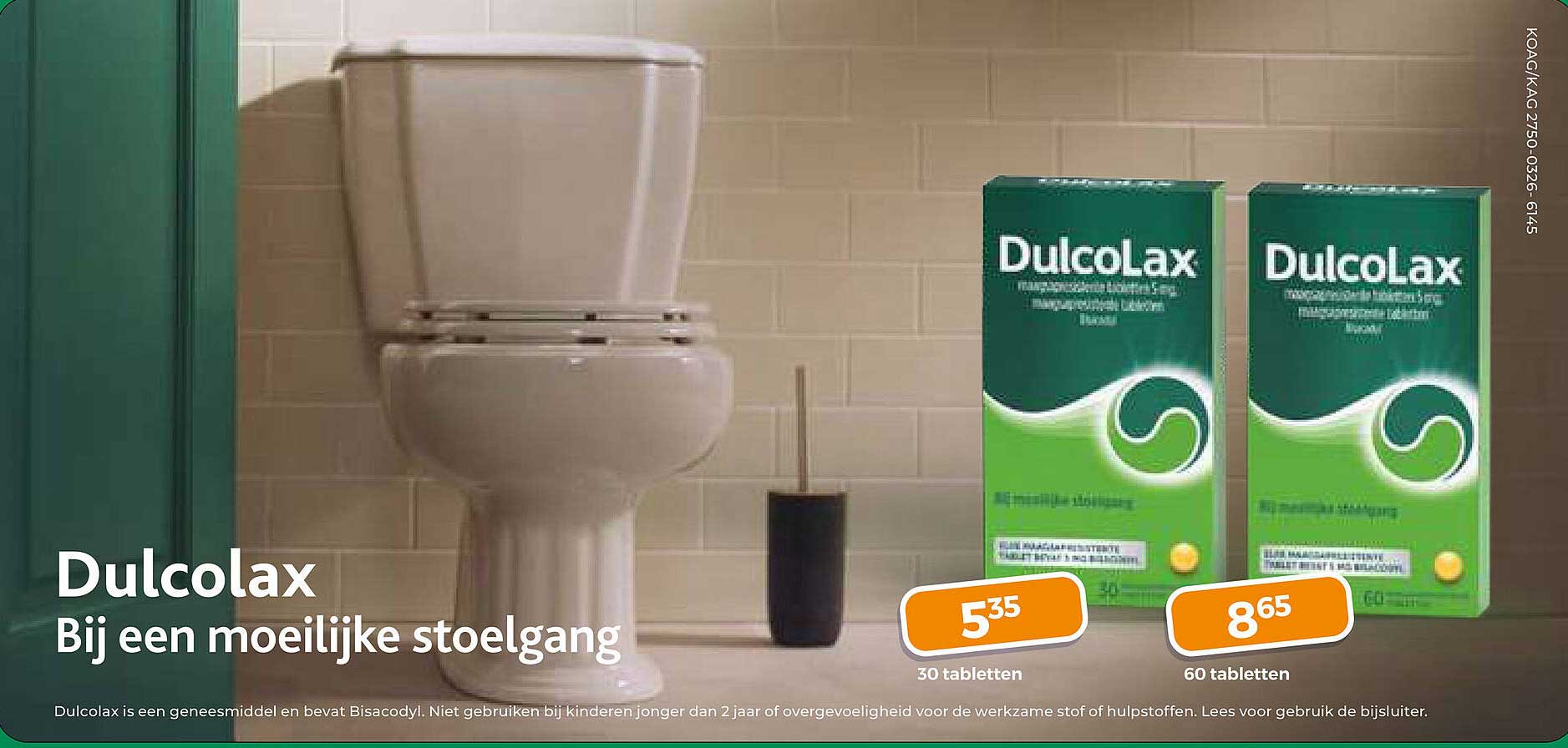 Dulcolax Bij een moeilijke stoelgang