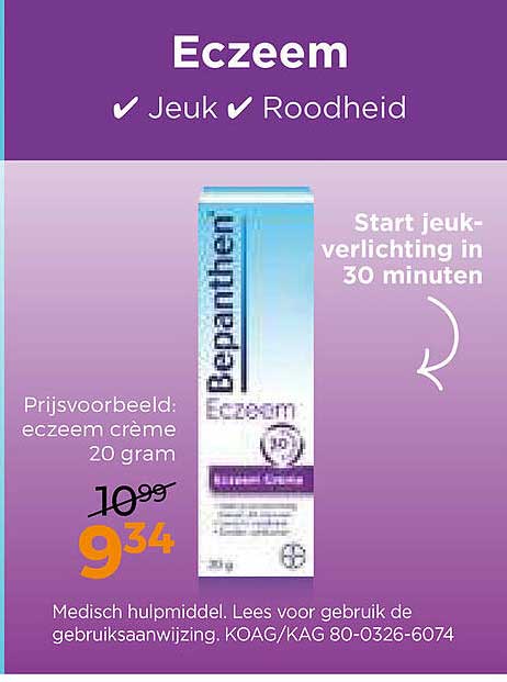 Eczeem ✓ Jeuk ✓ Roodheid
