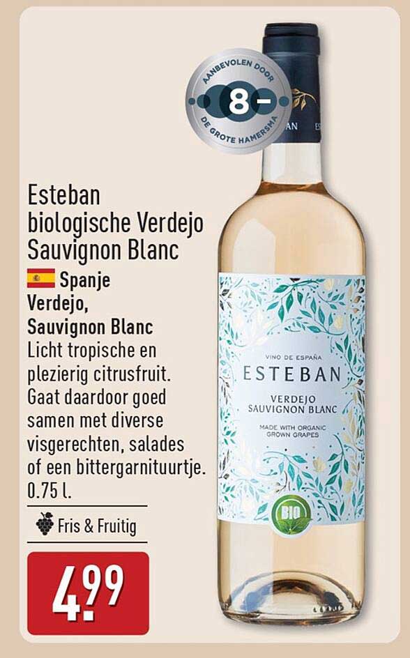 Esteban biologische Verdejo Sauvignon Blanc