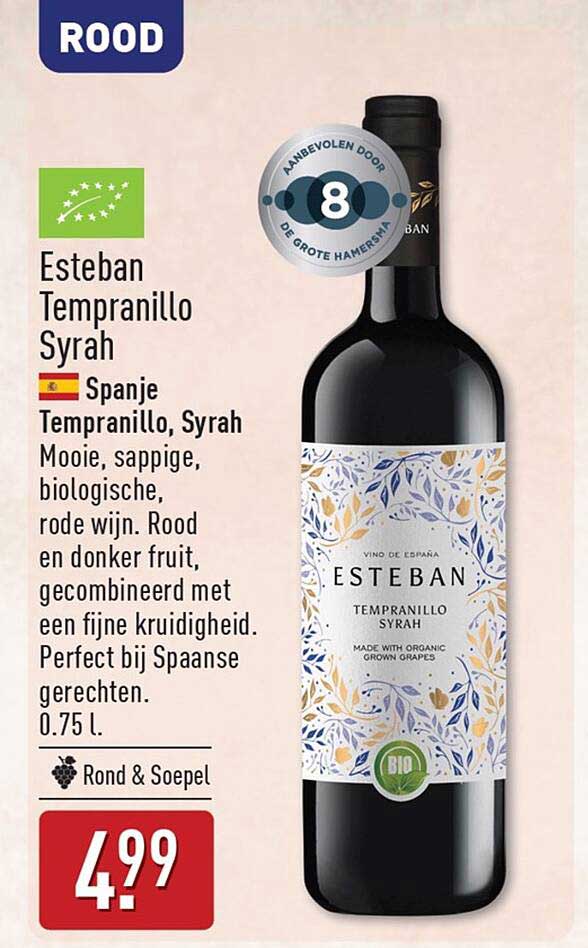 Esteban Tempranillo Syrah