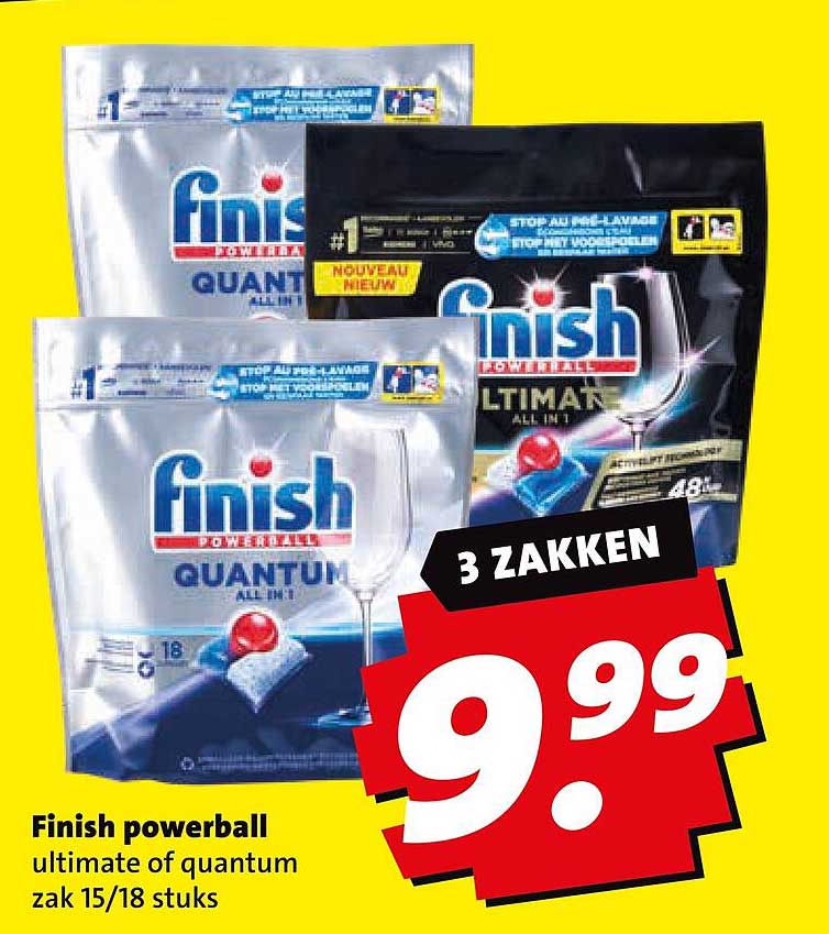 Finish powerball ultimate of quantum zak 15/18 stuks