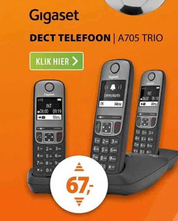 Gigaset DECT TELEFOON | A705 TRIO