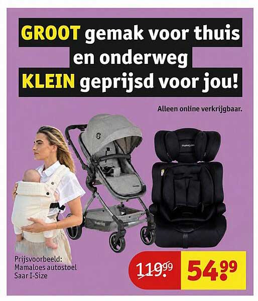 GROOT gemak voor thuis en onderweg KLEIN geprijsd voor jou! Alleen online verkrijgbaar.