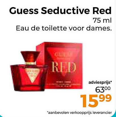 Guess Seductive Red 75 ml Eau de toilette voor dames.
