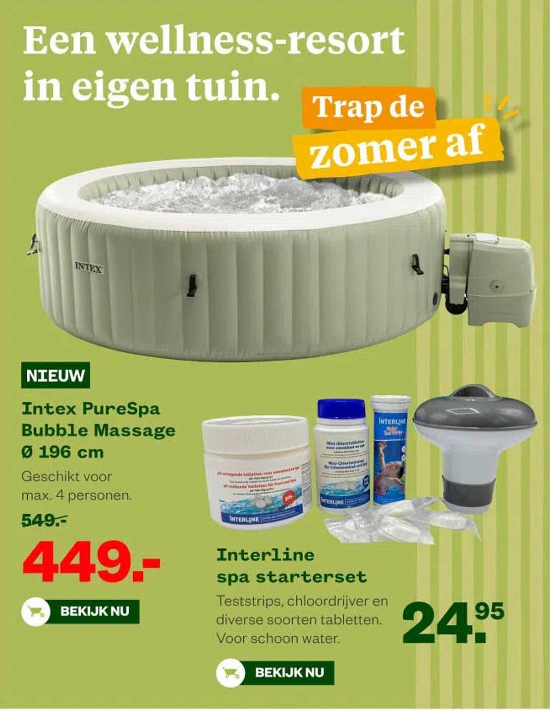 Intex PureSpa Bubble Massage Ø 196 cm