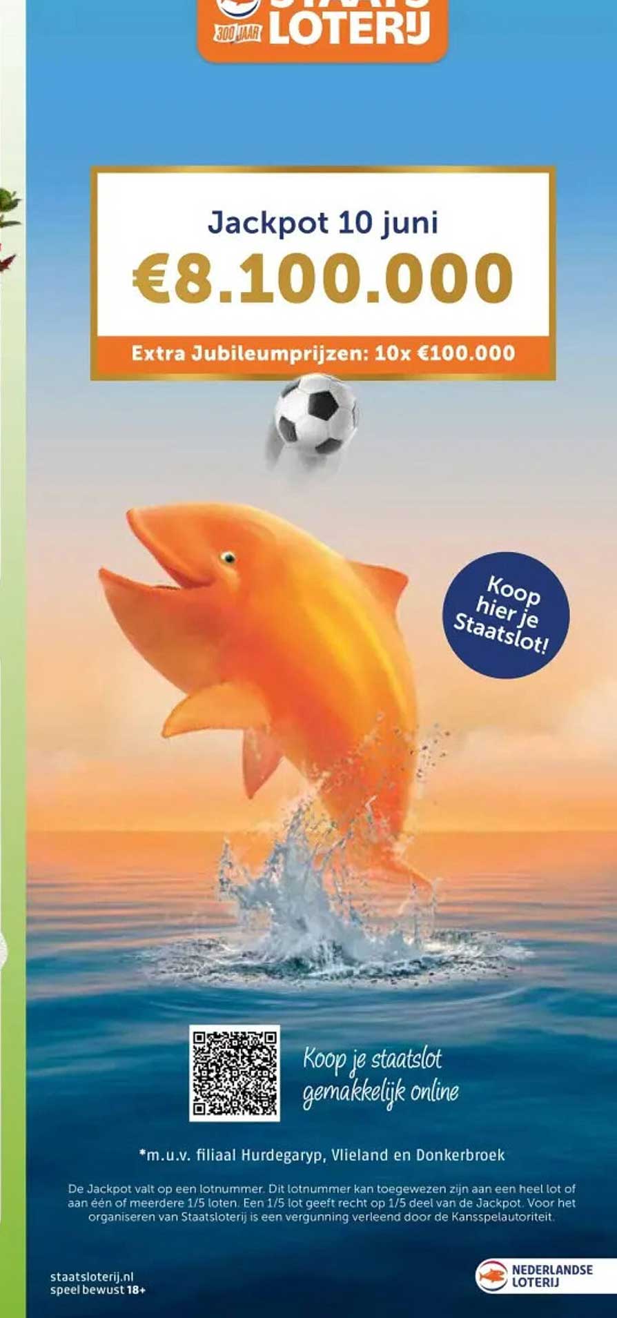 Jackpot 10 juni