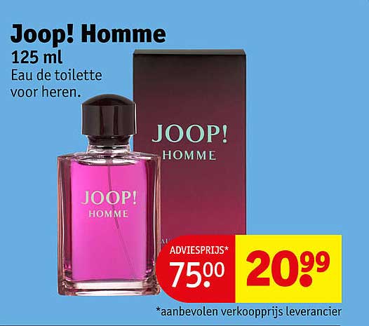 Joop! Homme 125 ml Eau de toilette voor heren.