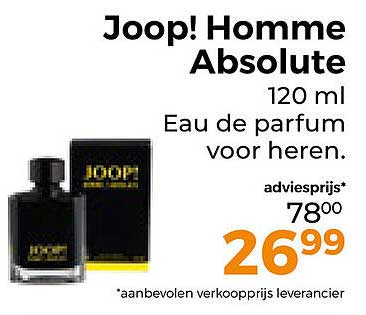 Joop! Homme Absolute 120 ml Eau de parfum voor heren