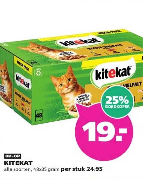 KITEKAT alle soorten, 48x85 gram per stuk