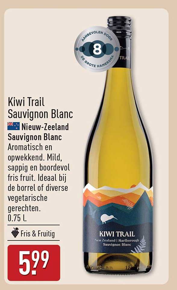 Kiwi Trail Sauvignon Blanc Nieuw-Zeeland Sauvignon Blanc
