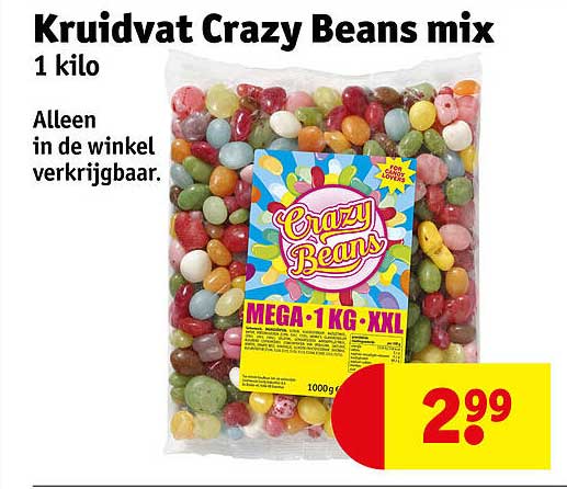 Kruidvat Crazy Beans mix 1 kilo
