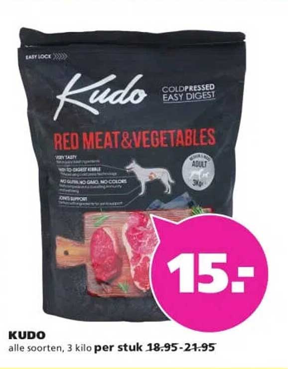 Kudo alle soorten, 3 kilo per stuk