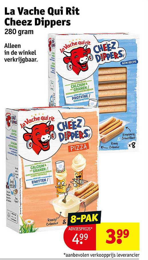 La Vache Qui Rit Cheez Dippers 280 gram 8-PAK